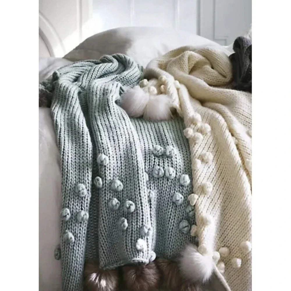 Anthropologie Madison 88 ‎ Dusting Throw Blanket